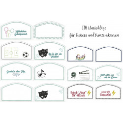 Stickserie ITH - Umschlag Tickets und Konzertkarten